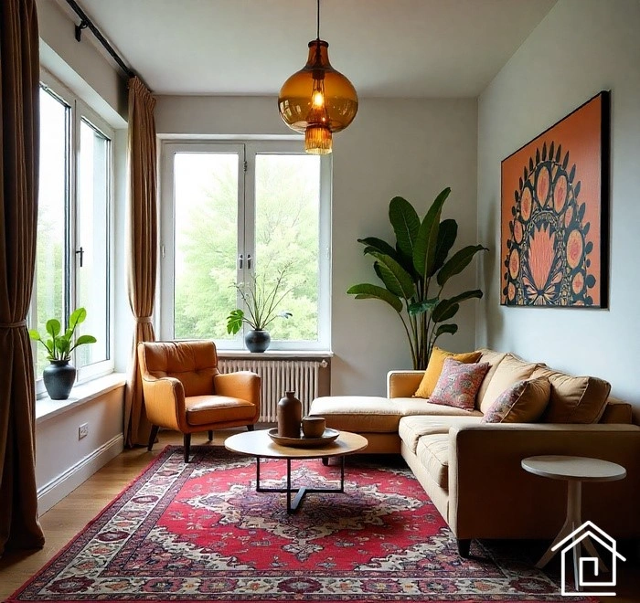 تصویر قبل و بعد بازسازی اتاق نشیمن در تهران با مبلمان مدرن و دکوراسیون داخلی شیک